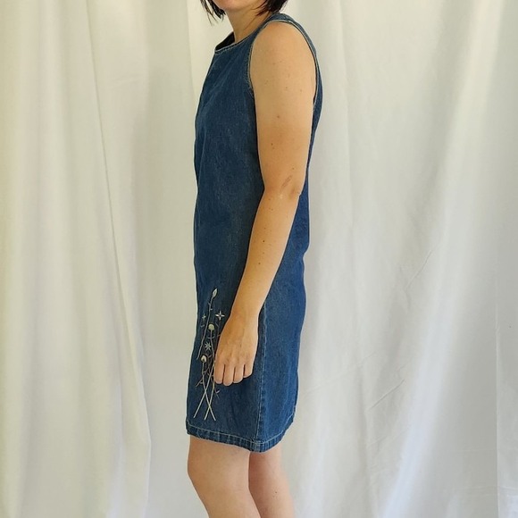 90s/Y2K Denim Mini‎ Dress - Picture 2 of 5